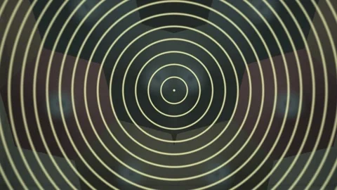 Circular Target Overlaid on Dim Background Visuals Stock Footage 337888640