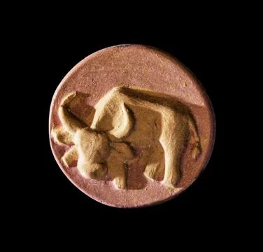 Circular taurus symbol on the dark background, zodiac sign Stock Photos
