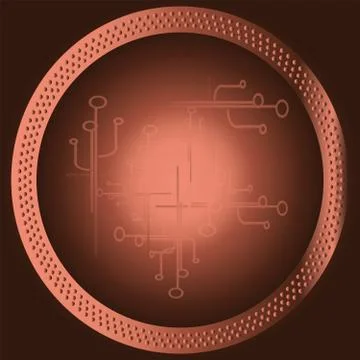 Circular Technical Background vector Illustrazione stock