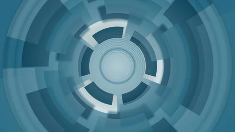 Circular technology background animation Stock Footage 135483360