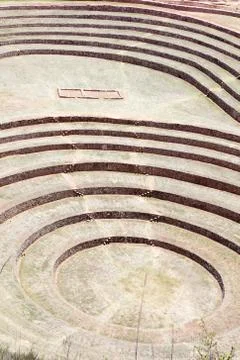 Circular terraces at Moray Stock Photos