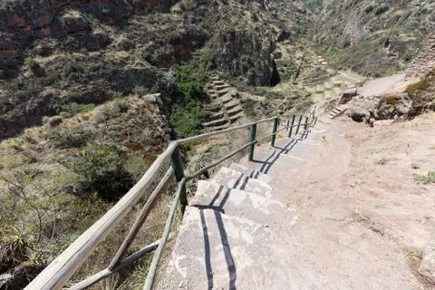 Circular terraces at Moray Foto stock