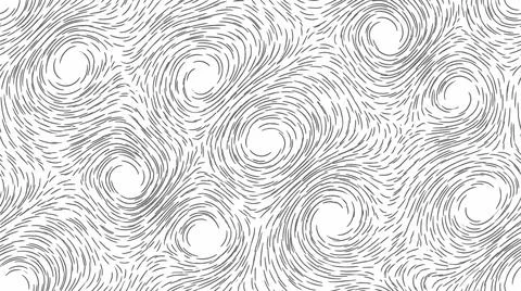 Circular textured pattern in grey with swirling organic shapes for background Stock Illustration