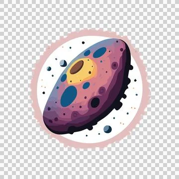 Circular Textured Shape Silhouette circle texture black Stock Illustration