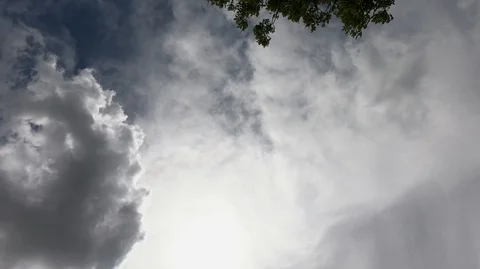 Circular time lapse in cloudy sky Stock Footage 108117049