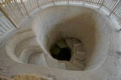 Circular tomb stairs Stock Photos