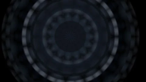 Circular Tunnel Concentric Rings in Dark Abstract Setting Stock Footage 327945629