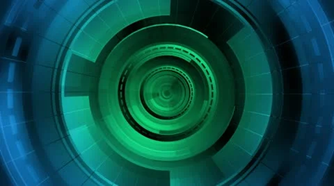 Circular Tunnel Stock Footage 12757572