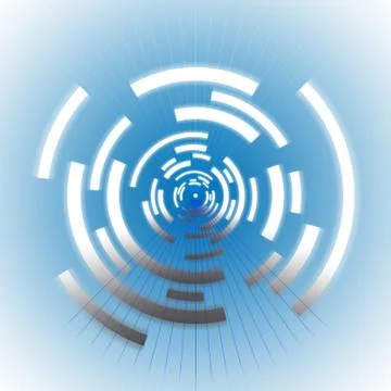 Circular tunnel Stock Illustration