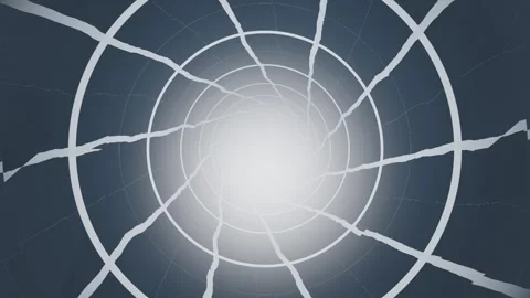 Circular tunnel with light at the end Stock Footage 337410819