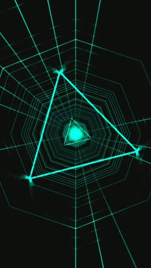 Circular tunnel video loop with seamless transitions and vibrant neon color.. 스톡 동영상 321564395