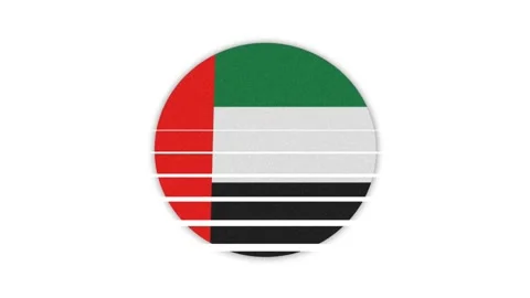 Circular UAE Flag Animation Clip 库存影片 331621504