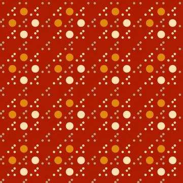 Circular uneven seamless pattern Stock Illustration