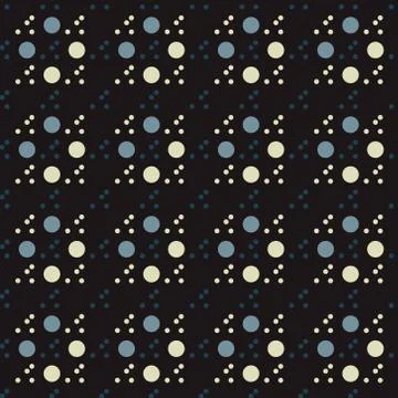 Circular uneven seamless pattern Stock Illustration