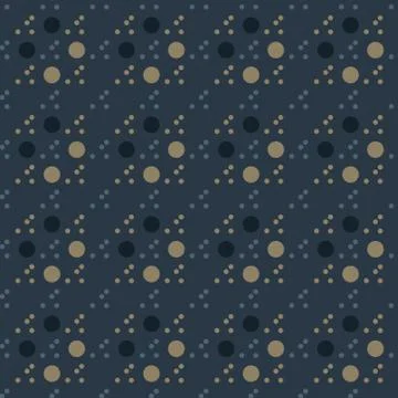 Circular uneven seamless pattern Stock Illustration