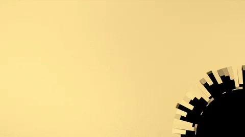 Circular unfolding gold elements - to the lower right corner, + alpha (FULL HD) Stock Footage 95076899