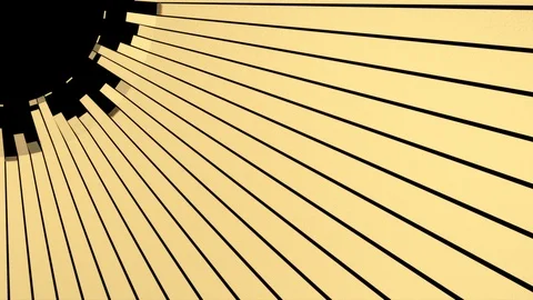 Circular unfolding gold rays - to the upper left corner, + alpha (FULL HD) Video stock 95231242