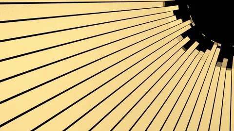 Circular unfolding gold rays - to the upper right corner, + alpha (FULL HD) Stockbeeldmateriaal 95232137