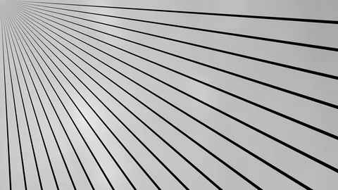 Circular unfolding metal stripes - to the upper left corner, + alpha (4K) Video stock 102038432