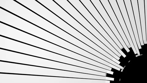 Circular unfolding white rays - to the lower right corner, + alpha (FULL HD) Vidéo 93888914