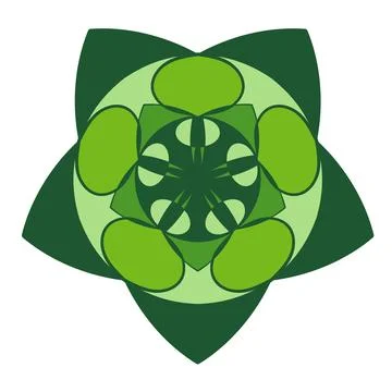 Circular vector pattern. Mandala round ornament. Stock Illustration