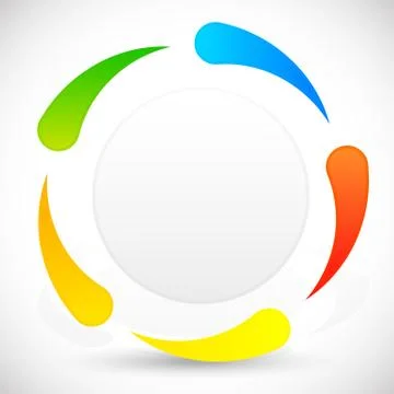 Circular vector template Stock Illustration