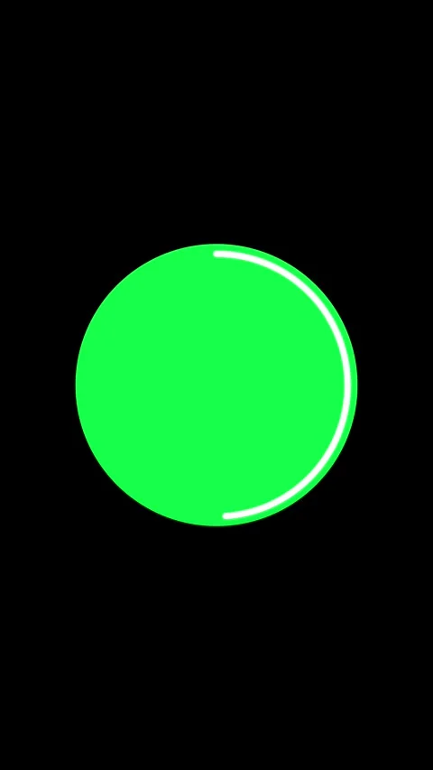 Circular Video Message Frame Overlay with Green Screen for Social Media Vídeo Stock 332926389