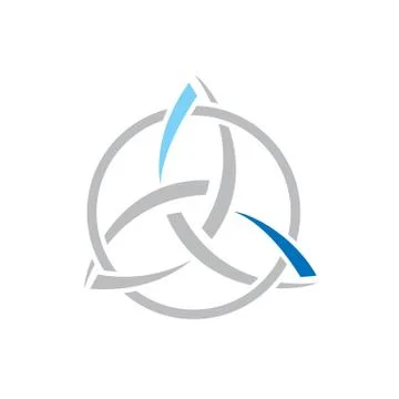 Circular vortex wind energy logo icon vector template illustrations Stock Illustration