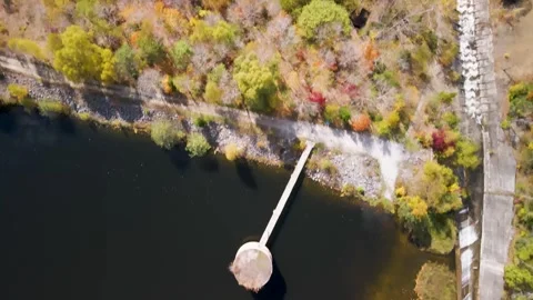 Circular Water Intake Tower Vídeo Stock 337226718