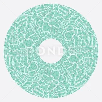 Circular Water Surface illustration Pattern Vector Illustration