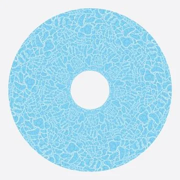 Circular Water Surface illustration Pattern Vector Illustrazione stock