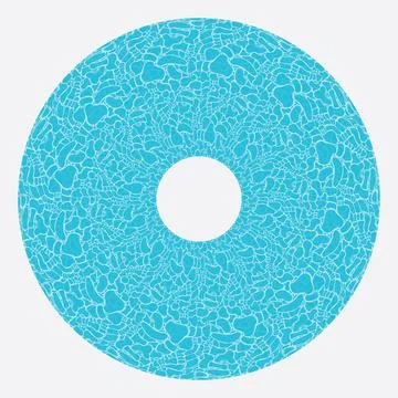 Circular Water Surface illustration Pattern Vector Illustrazione stock