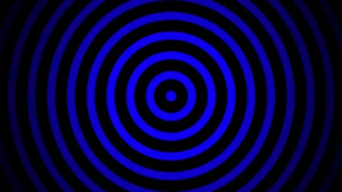 Circular wave-shaped moving background or radar in physics. Stock Footage 305294056