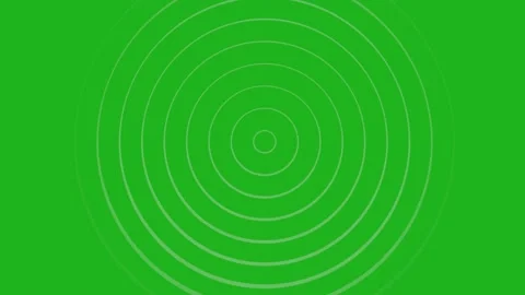 Circular waves motion graphics with green screen background Stock Footage 133345890