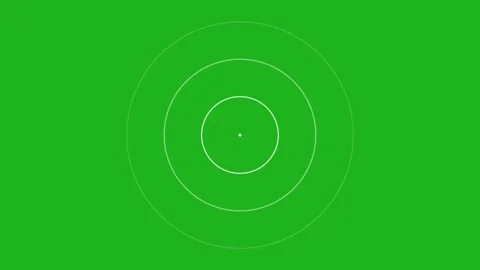 Circular waves motion graphics with green screen background Stock Footage 133573094