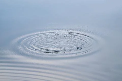 Circular waves on the water 스톡 사진