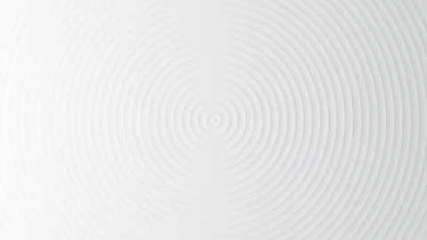 Circular waves on a white flat surface Stock Illustration
