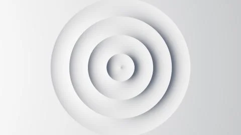 Circular waves on a white flat surface イラスト素材