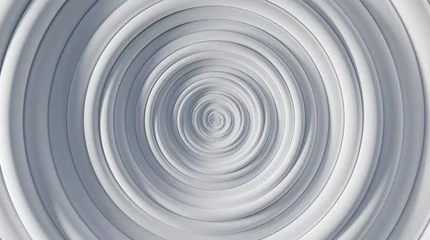 Circular waves on a white flat surface Stockillustratie