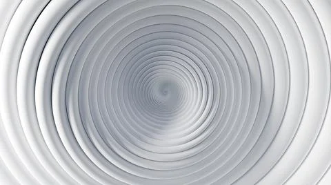 Circular waves on a white flat surface Stock Illustration