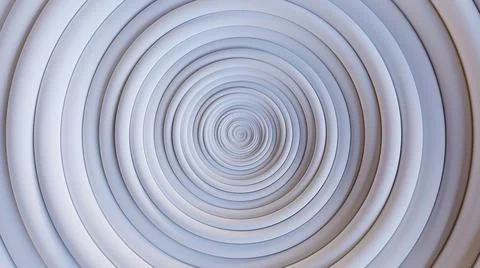 Circular waves on a white flat surface 库存插图