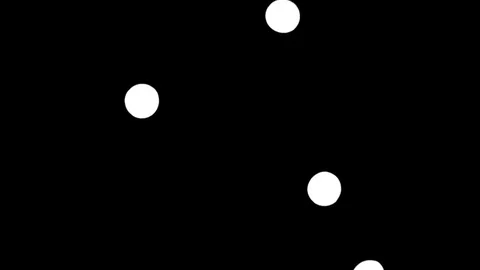 Circular white lights on black background Stock Footage 84071282