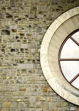 The circular window Stock Photos