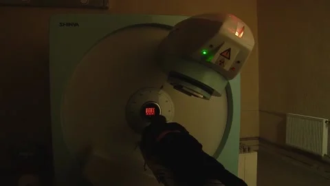 Circular X-ray machine Stock Footage 130793745