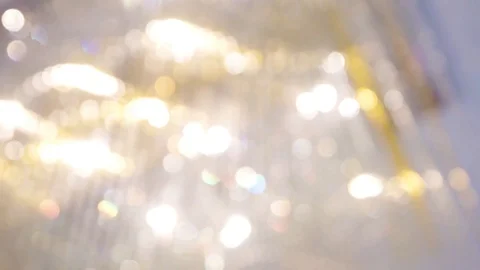Circular yellow lights bokeh with movements effects. Stock Footage 103557013
