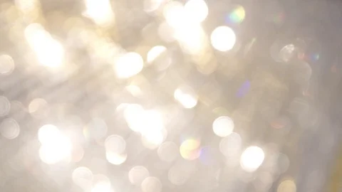 Circular yellow lights bokeh with movements effects. Stock Footage 103557686