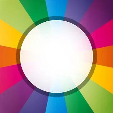 Circularize colorful background with white hole in the middle Stock Illustration