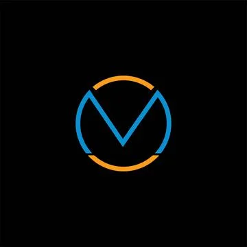 Circulary m logo design creative M logo Stock Illustration