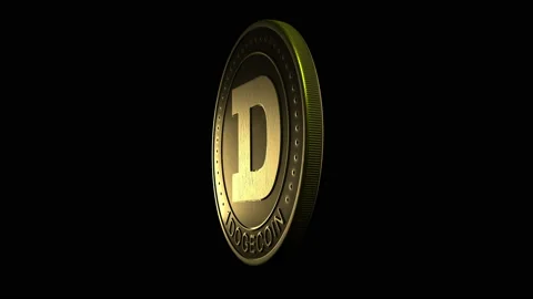 Circulating Dogecoin 1 Stock-Footage 175468151