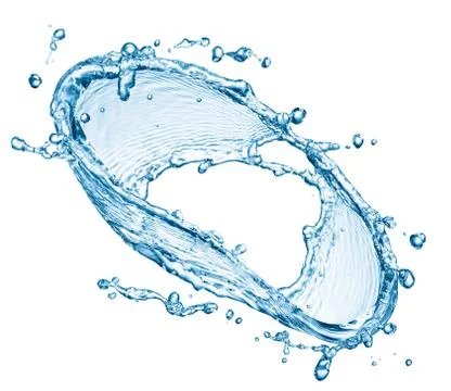 Circulating water splash Stock Photos